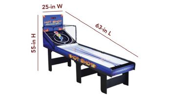Hathaway Hot Shot 8-Ft. Roll Hop and Score Arcade Game Table with LED Scoring | NG2015 BG2015