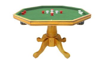 Hathaway Kingston Oak 3-In-1 Poker Table Only | Oak Finish | NG2351T BG2351T