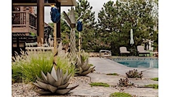 Desert Steel Blue Agave Garden Torch | Small | 451-010VT
