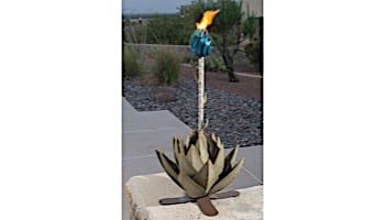 Desert Steel Blue Agave Garden Torch | Small | 451-010VT