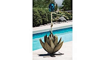 Desert Steel Blue Agave Garden with Torch | Large | 451-030VT