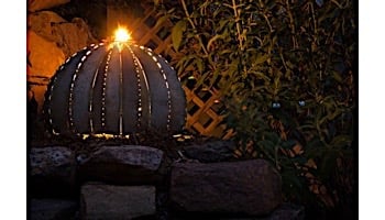 Desert Steel Golden Barrel Cactus wit Torch | Large | 350-030VT