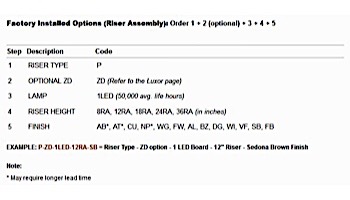 FX Luminaire BD LED Pathlight | Copper Finish | 24" Riser | BD-1LED-24R-CU KIT