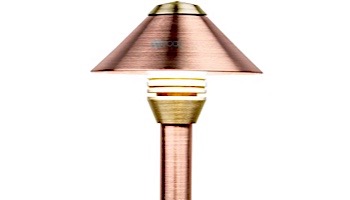 FX Luminaire BD LED Path Light | 1 LED | 8 Riser | White Wrinkle | BD1LED8RWF KIT