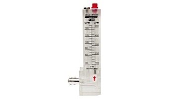 Blue White 2" Vertical PVC Downward Flow Meter 18-70 GPM | D-30200PR