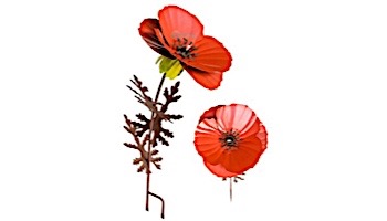 Desert Steel Poppy Garden Torch | 409-001