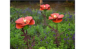 Desert Steel Poppy Garden Torch | 409-001