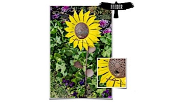 Desert Steel Sunflower Bird Feeder | 409-103