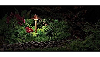 FX Luminaire DM 1 LED Path Light | Verde Speckle | 12" Riser | DM1LED12RVF KIT