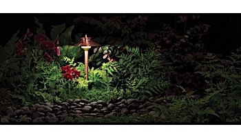FX Luminaire DM 1 LED Path Light | Antique Tumbled | 8" Riser | DM1LED8RAT KIT