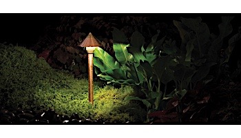 FX Luminaire EA 1 LED Path Light | Black Wrinkle | 18" Riser | EA1LED18RBF KIT