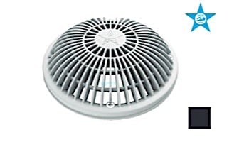 AquaStar 8" Round MoFlow Suction Outlet Cover and Mud Frame | Black | 8MF102