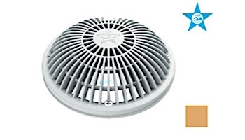 AquaStar 8" Round MoFlow Suction Outlet Cover and Mud Frame | Tan | 8MF108