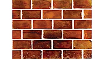 National Pool Tile Arctic 1x2 Glass Series Pool Tile | Amber | 1x2079