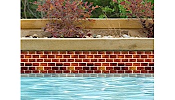 National Pool Tile Arctic 1x2 Glass Series Pool Tile | Amber | 1x2079