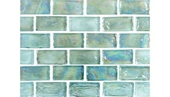 National Pool Tile Arctic 1x2 Glass Series Pool Tile | Ice | 1x2080