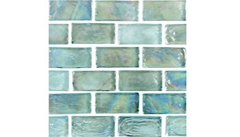 National Pool Tile Arctic 1x2 Glass Series Pool Tile | Ice | 1x2080