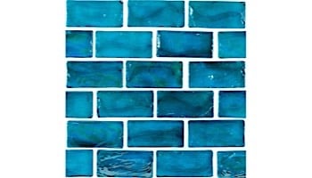 National Pool Tile Arctic 1x2 Glass Series Pool Tile | Lagoon | 1x2083