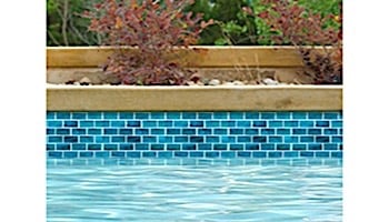 National Pool Tile Arctic 1x2 Glass Series Pool Tile | Lagoon | 1x2083