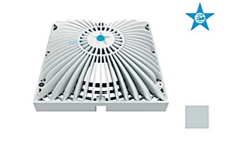AquaStar 9" Square Retrofit MoFlow Suction Outlet Cover with Screw Kit | Light Gray | R9MF103