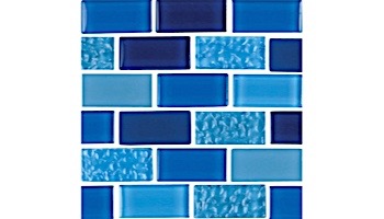 National Pool Tile Essence 1x2 Glass Tile | Royal Blue | ES-ROYAL 1X2