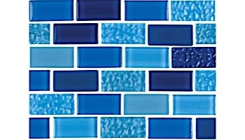 National Pool Tile Essence 1x2 Glass Tile | Royal Blue | ES-ROYAL 1X2