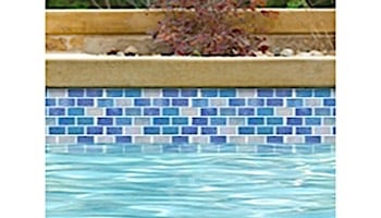National Pool Tile Valencia 1x2 Series Glass Tile | Cielo | VAL-CIELO 1X2