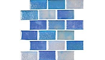 National Pool Tile Valencia 1x2 Series Glass Tile | Cielo | VAL-CIELO 1X2