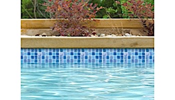 National Pool Tile Tribeca 1x1 Glass Tile | Light Blue Non Skid | TRI-LTBLUE-NS