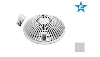AquaStar 8" Round Retrofit MoFlow Suction Outlet Cover with Screw and Bushing Kit | Light | Gray | R8MF103