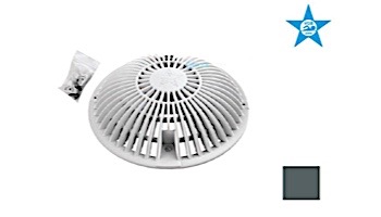AquaStar 8" Round Retrofit MoFlow Suction Outlet Cover with Screw and Bushing Kit | Dark Gray | R8MF105
