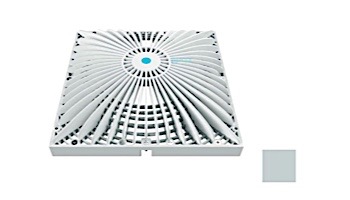 AquaStar 12" Square Retrofit MoFlow Suction Outlet Cover with Screw Kit | Light Gray | R12MF103