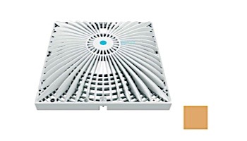AquaStar 12" Square Retrofit MoFlow Suction Outlet Cover with Screw Kit | Tan | R12MF108