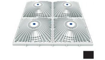 AquaStar 18" Square Mud Frame with Four 9" Square MoFlow Suction Outlet Cover | White | 18MF101