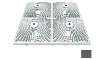 AquaStar 18" Square Mud Frame with Four 9" Square MoFlow Suction Outlet Cover | White | 18MF101