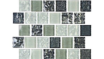 National Pool Tile Soleil 1x1 Glass Series Pool Tile |  Silver | ISIS1X1