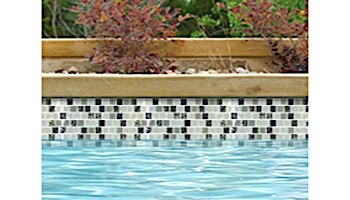National Pool Tile Soleil 1x1 Glass Series Pool Tile |  Silver | ISIS1X1