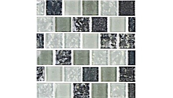 National Pool Tile Soleil 1x1 Glass Series Pool Tile |  Silver | ISIS1X1