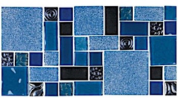 National Pool Tile Soleil Mosaic Series Glass Tile | Blue | SOL-CLEO