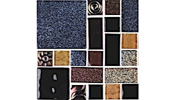 National Pool Tile Soleil Mosaic Glass Series Pool Tile | Gold | ANUBIS