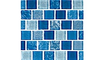 National Pool Tile Soleil 1x1 Glass Series Pool Tile | Blue | CLEO1X1