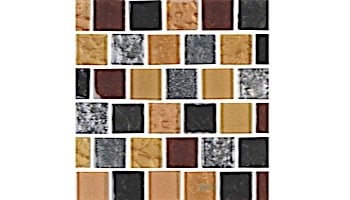 National Pool Tile Soleil 1x1 Glass Series Pool Tile | Gold | ANUBIS1X1