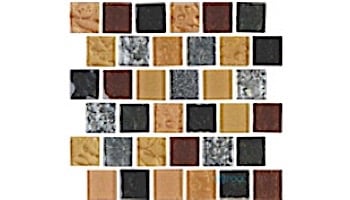 National Pool Tile Soleil 1x1 Glass Series Pool Tile | Gold | ANUBIS1X1