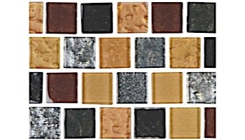 National Pool Tile Soleil 1x1 Glass Series Pool Tile | Gold | ANUBIS1X1