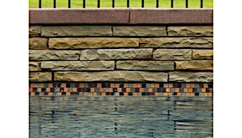 National Pool Tile Soleil 1x1 Glass Series Pool Tile | Gold | ANUBIS1X1