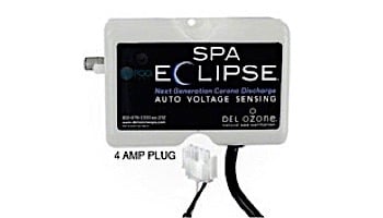 DEL OZONE Spa Eclipse Corona Discharge Ozone Generator | 1,000 Gallons | 100V/250V | AMP Cord | ECS-1RPAM2-U