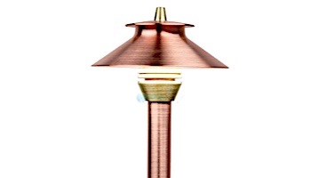 FX Luminaire PF 1 LED Path Light | Weathered Iron | 18" Riser | PF1LED18RWI KIT