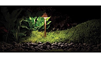 FX Luminaire PF 1 LED Path Light | White Gloss | 24" Riser | PF1LED24RWG KIT