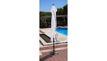 Adriatic Autotilt Market Umbrella | 6.5' x 10' Rectangle | Champagne Linen Olefin | NU5433CH