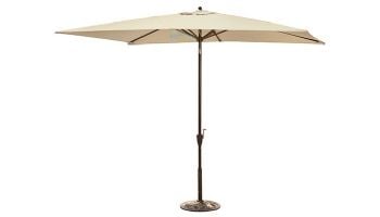 Adriatic Autotilt Market Umbrella | 6.5' x 10' Rectangle | Champagne Linen Olefin | NU5433CH